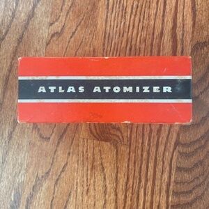 Vintage DeVilbiss Made ATLAS ATOMIZER NO. 24 Glass Spray Bottle in Original Box